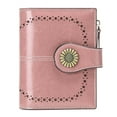 thumbnail image 3 of (2 pack) Sendefn Small Women Wallet Genuine Leather Bifold Purse RFID Blocking Card Holder, 3 of 8