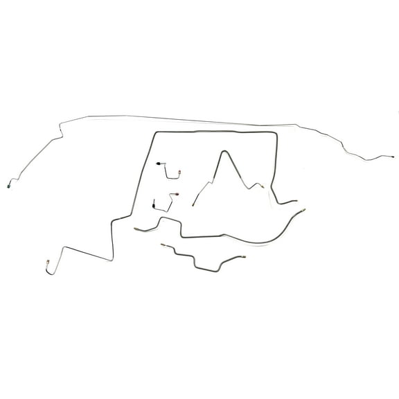 Full Car Brake Line Kit - Fits 97-01 Jeep Cherokee - Stainless - The Stop Shop