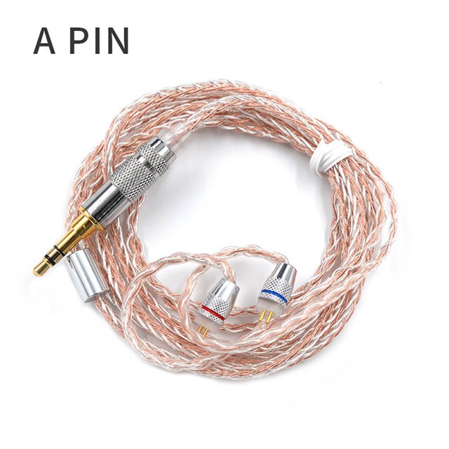 Twowood auricular KZ COBRE SLIPE SLIVER BRAIDED HILO MMCX / 2pin Cable para auriculares para ZST / ZS10 / AS10 / BA10