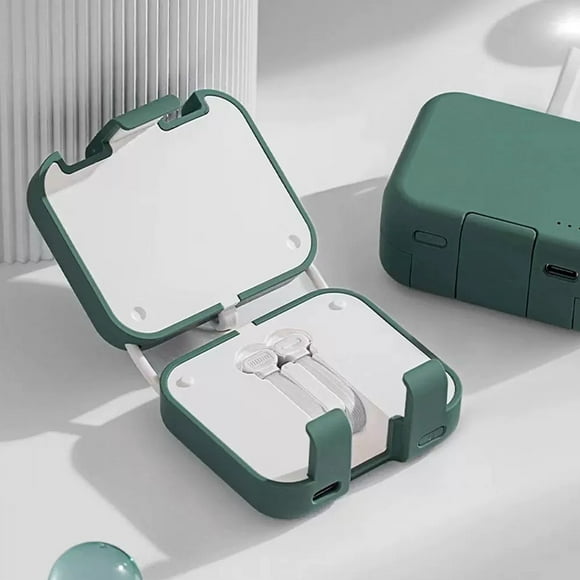 Phone Power Bank, 2 Output Interfaces Portable Phone Charger Foldable Compact Size Type C Input  for Travel