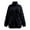 C-Black285, variant on Womens Jacquard Checkered Zip Up Fuzzy Jacket Stand Collar Loose Fit Solid Color Outwear Coat For Cold Weather Insulated Cozy Outerwear