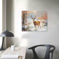 thumbnail image 3 of Nawypu  Christmas Canvas Wall Art, Christmas Framed Wall Art with Deer in Winter Snowy Forest for Christmas Wall Decorations, Christmas Gifts, 3 of 4