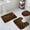 Brown, variant on Leopard Bath Mat 3 Piece Bathroom Rug Set, Brown Vintage Leopard Print Non Slip Bath Rug Contour Mat and Toilet Lid Cover, Absorbent Shower Mats Soft Bath Rugs and Mats Sets