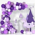 thumbnail image 2 of 114Pcs Purple Balloons Garland Arch Kit Different Sizes 5/10/18 Inch Latex Matte Purple Ballon As Gender Reveal Wedding Graduation Anniversary Happy Birthday Party Supplies Decorations…, 2 of 7