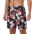 thumbnail image 2 of Balery Rose Flowers Mens Swim Trunks Swim Shorts for Men Quick Dry Inseam Beach Shorts with Compression Liner Pocket-X-Large, 2 of 9