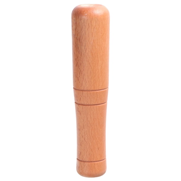 Mortero de madera para ajos, molinillo de especias, herramienta para uso doméstico y culinario. Color aleatorio.