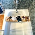 thumbnail image 3 of Mind Reader Bathtub Tray, Shower Organizer, Bathroom Accessory, Wood Tray, Rayon from Bamboo, Brown, 3 of 8