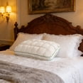 thumbnail image 4 of Insert d'Oreiller de Lit en Forme d'Ananas, Fibre Compressée Type Duvet à Haute Résilience, Polyester, 74 x 48 cm, Blanc, Lot de 1, 4 of 6