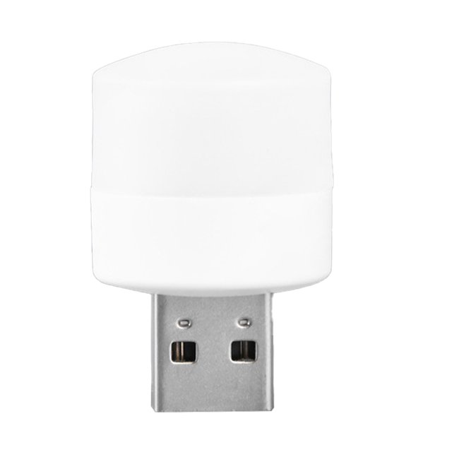 Injueey Lámpara de enchufe USB 5V Banco de energía Computadora LED Protección ocular Lámparas de libro Luz nocturna ABS PP Luz de lectura Electrónica Luz blanca