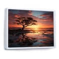 thumbnail image 2 of Designart "Sunset euphony In Africa" Landscape Sunset Floater Framed Canvas Print, 2 of 7
