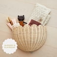 thumbnail image 3 of Cesta de pared BEBE BASK de mimbre festoneado tejida a mano, 40 x 25 x 18 cm, 3 of 9