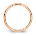 thumbnail image 3 of 14k Rose Gold Round Diamond Eternity Wedding Band Bezel Set Anniversary Ring Size 5 - 1/10 Ct., 3 of 6