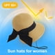 thumbnail image 2 of Sombreros para el sol para mujer, plegables y plegables, ligeros, con protección solar UPF 50+ para playa, 2 of 7