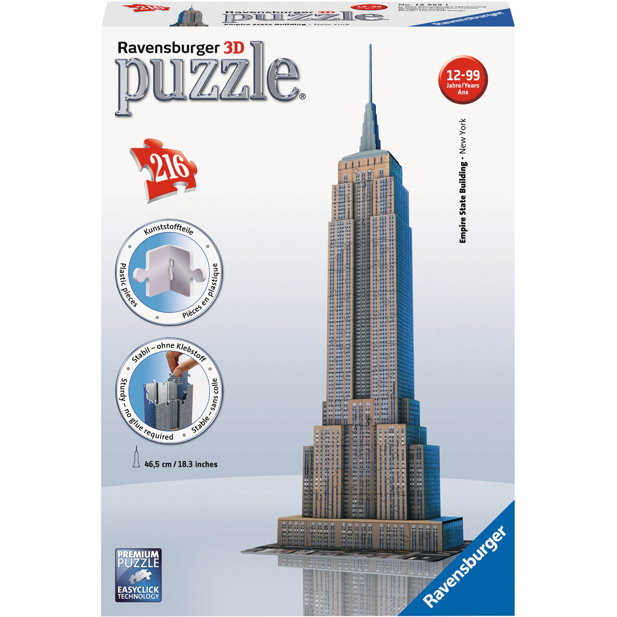 100 Piece Famous Towers Jigsaw Puzzle New York NY Kappa Books Empire State Building