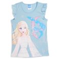 thumbnail image 4 of Disney Frozen Elsa Princess Anna Little Girls T-Shirt and Leggings 4 Piece Outfit Set Toddler to Big Kid, 4 of 5
