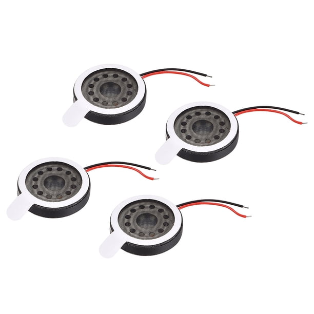 Altavoz de audio de 1W 8 Ohm 16mm con cable para proyectos electrónicos 4PCS