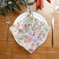 thumbnail image 2 of Coolnut Set of 4 Fresh Wildflowers Satin Napkin Square 20 Inches Table Napkins Soft Smooth Decorative Napkins for Wedding Banquet Party Decoration, 2 of 6