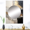 thumbnail image 1 of Designart "Gold Pottery In Gray Minimalism I" Abstract Spirals Mirror Wall Decor - Modern Grey Abstract Large Mirror For Wall Art Decor - 40" x 30" Inch, 1 of 5