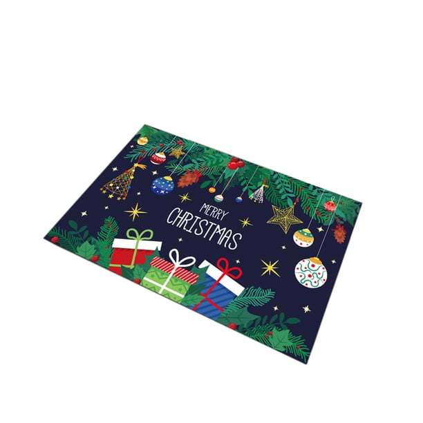 Felpudo navideño para exteriores - Felpudo navideño para puerta de entrada - Felpudo navideño de bienvenida para exteriores - Felpudo navideño para puerta de entrada (40,6 x 60,9 cm)