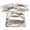 a-Silver36461, variant on FINALGANG Girls Kids Solid Color Metallic TShirts CrewNeck Short Sleeve Relaxed Fit Casual Top For Streetwear Party Wear Versatile Top