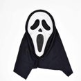thumbnail image 1 of Fun World Ghost Face Bloody Bling Mask Costume, Scary Halloween Costume Prop Ghost Mask, Horror Cosplay Accessory for Adults and Kids, 1 of 5