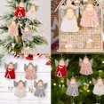 thumbnail image 5 of Adornos navideños con forma de ángel para colgar en el árbol, manualidades navideñas, decoraciones de elfos, 5 of 5
