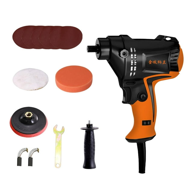 Pulidor de búfer portátil Encerador de cepillo de carbono 850-3200R / Min 980W Papel de lija Almohadilla plana de pulidores rotativos eléctricos