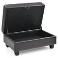 thumbnail image 5 of Glory Furniture Revere Faux Leather Ottoman in Cappuccino, 5 of 7