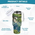 thumbnail image 2 of Yayeee 40oz Stainless Steel Tumbler with Straw and Handle Double-Wall Insulated Travel Water Bottle, Pine Tree, 2 of 8