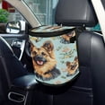 thumbnail image 6 of Qxltty Shepherd Dog Car Trash Can with Lid Vehicle Backseat Hanging Leak Proof Storage Bin, 6 of 7