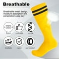 thumbnail image 5 of Hengguang 2 Pairs Kids Soccer Shin Guards with 2 Pairs Soccer Socks, Calf Protection Soccer Shin Pads & Socks for Toddler 5-12 Years(Yellow, Black), 5 of 7