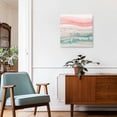 thumbnail image 3 of Framed Canvas Wall Art for Living Room Pink Teal Marble Wall Decor, Abstract Fluid Aesthetic Paintings for Bedroom Office Kitchen Bathroom, Ready to Hang Artwork Wall Pictures 8x8 Inch, 3 of 9