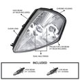 thumbnail image 3 of Spec-D Tuning Dual Halo Projector Chrome Headlights Compatible with 2000-2005 Mitsubishi Eclipse, Left + Right Pair Headlamps Assembly, 3 of 7