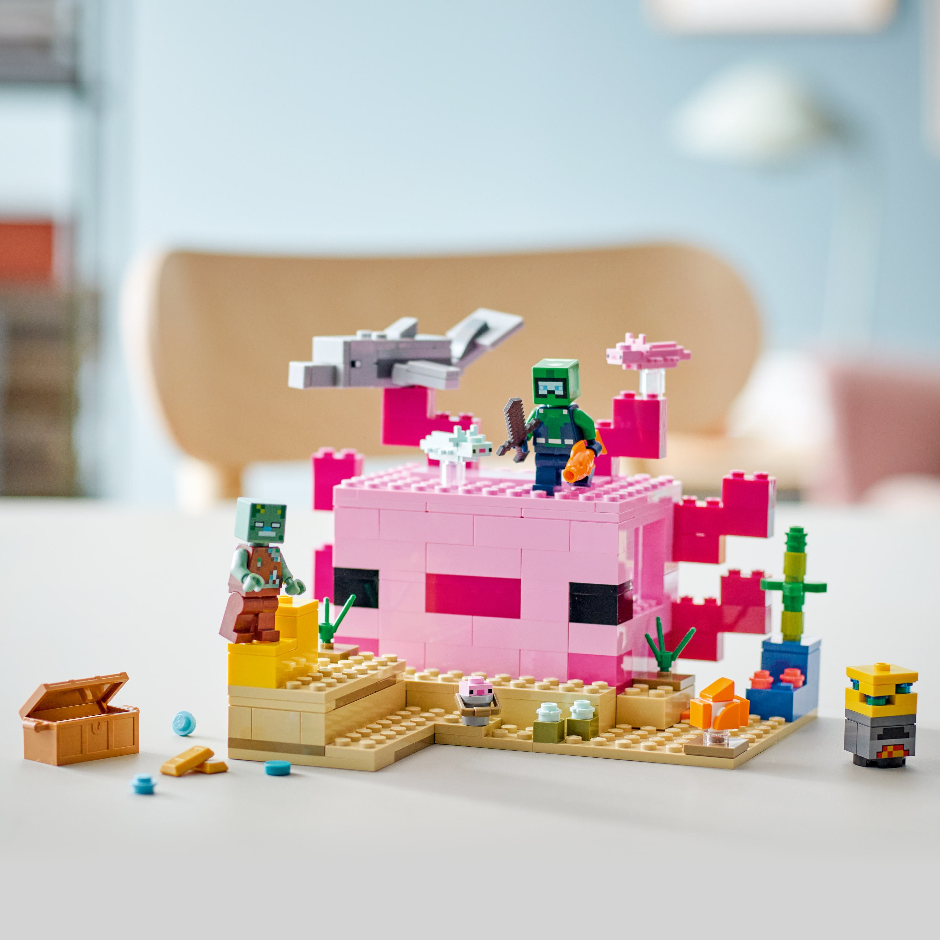 Lego Minecraft - A Casa do Axolotl 21247 - Vila Toys