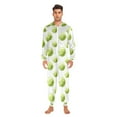 thumbnail image 6 of joogoo Watercolor Tennis Balls Unisex Adults Onesies Pajamas Jumpsuits L, 6 of 7