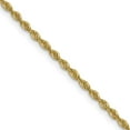 thumbnail image 1 of Diamond2Deal 10K Yellow Gold 1.6 mm Solid Regular Rope Chain Necklace for Women 18", 1 of 3