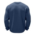 thumbnail image 4 of 2026 Men's Halloween Sweatshirts Crew Neck Funny Cartoon Print Long Sleeve Shirts Comfy Relax Fit Fall Holiday Party Top Navy 3XL, 4 of 5