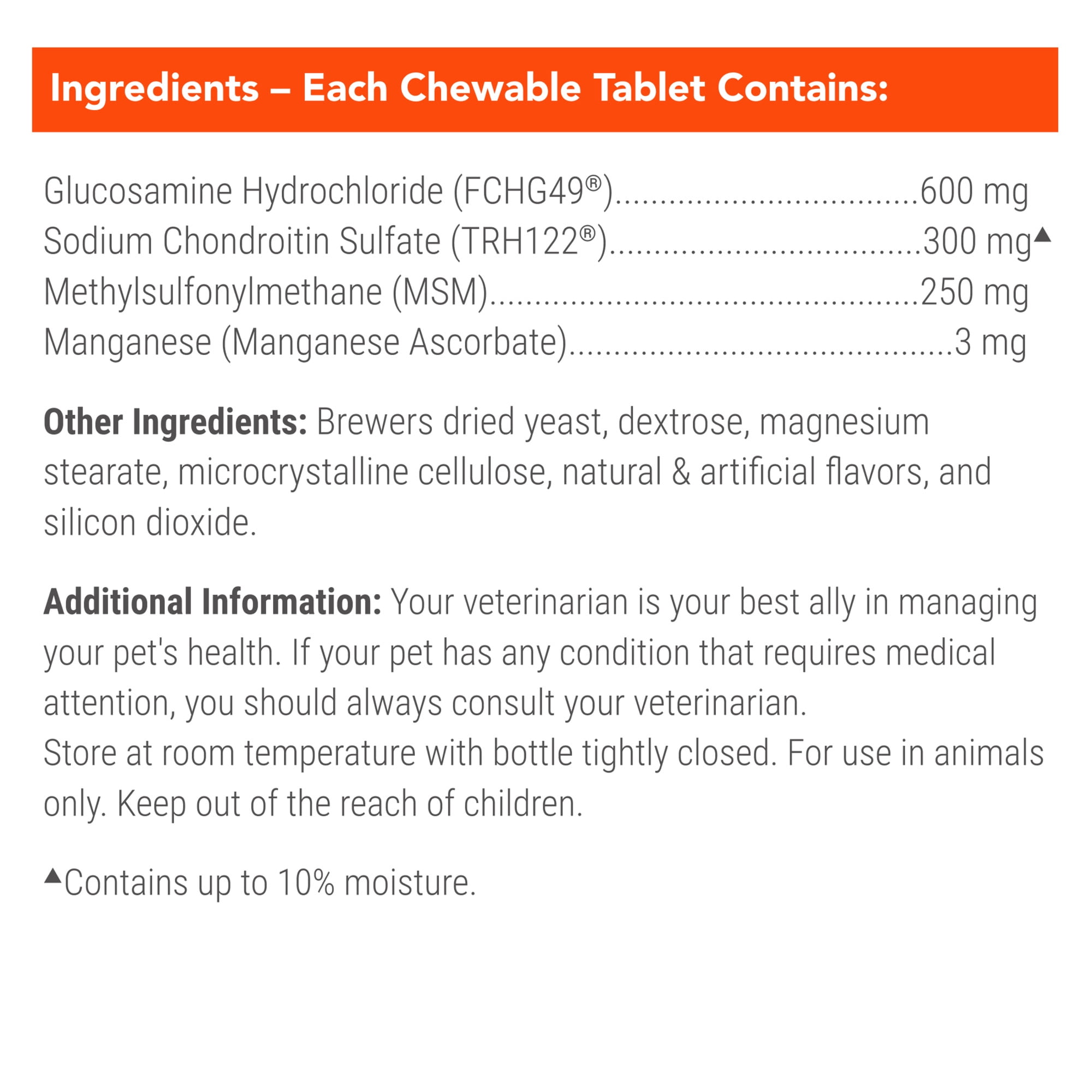 Nutramax Cosequin for Dogs Joint Health Supplement, Chewable Tablets, 60 Count