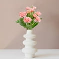 thumbnail image 4 of Artificial Carnation Flowers | 5 Stems with 10 Blooms | Purple Pink White Red | Plastic Home Decor | Indoor Outdoor Arrangements, 4 of 6