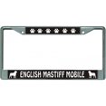 thumbnail image 1 of English Mastiff Mobile Chrome License Plate Frame, 1 of 1