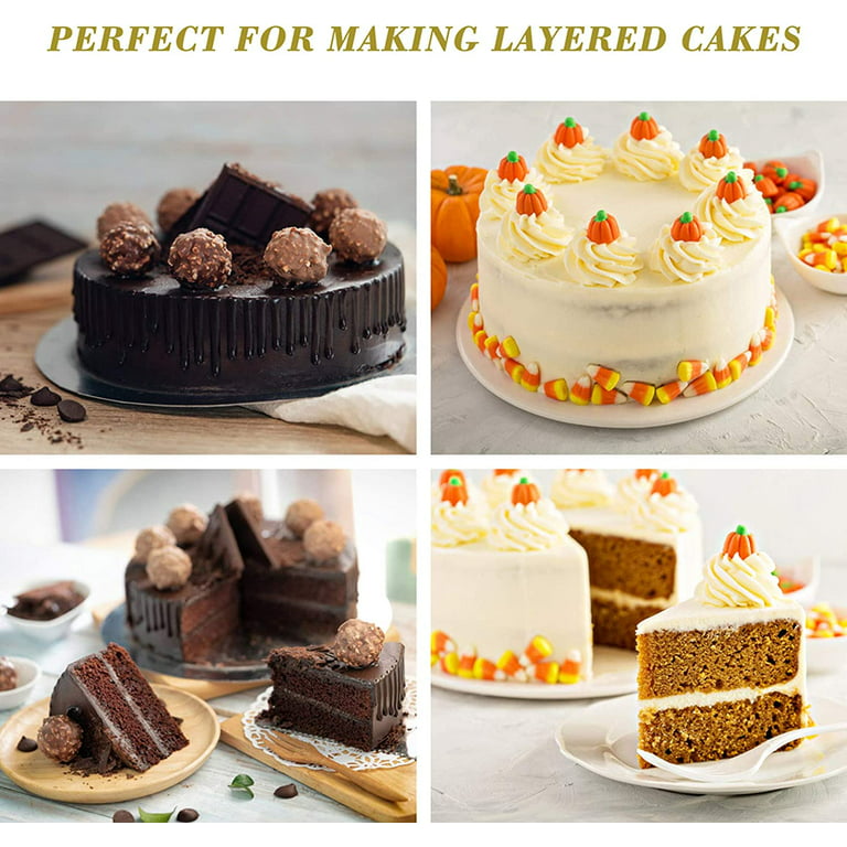 Webake Layer Cake Pans Set, 6 Inch Round Rainbow Cake Baking Pans, Sil —  CHIMIYA