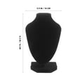 thumbnail image 2 of SEWOART Necklace Holder Stand Black Velvet and Plastic Great for Home and Store, 2 of 8