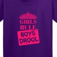 thumbnail image 4 of Inktastic Girls Rule, Boys Drool Youth T-Shirt, 4 of 5