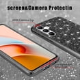 thumbnail image 5 of Compatible with Samsung S24 FE Case Glitter Shockproof, Samsung Galaxy S24 FE Phone Case Bling Sparkly TPU and PC Silicone Shiny Girl Women Thin Protective Cover (Black), 5 of 14