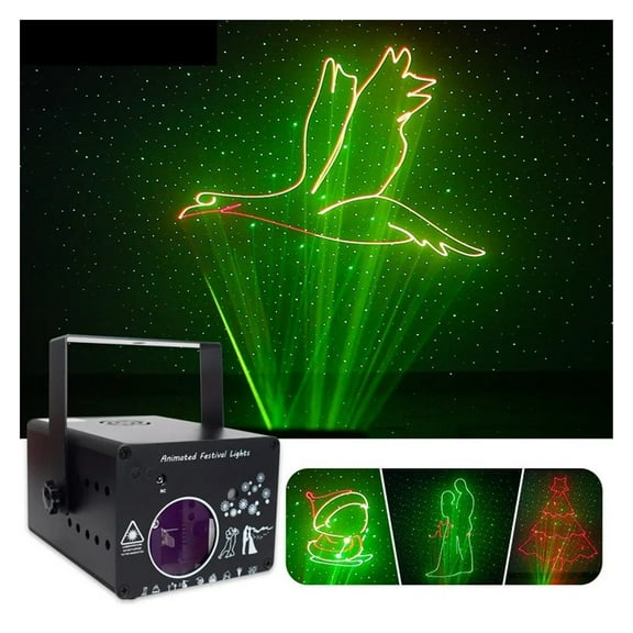 3D Full Color Animation Projection Light Christmas Bar KtV Beam Animation Stage DJ Disc Light ,Multiple Working Modes
