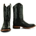 thumbnail image 5 of Black Caiman Belly Print Men's Cowboy Boots H4001, 5 of 9