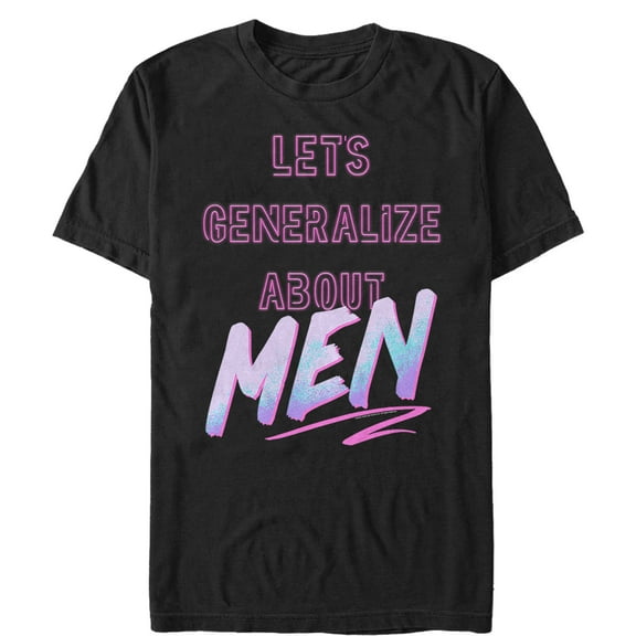 Men's Crazy Ex-Girlfriend Let's Generalize About Men  Graphic Tee Black Small