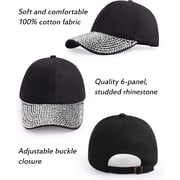 Womens Studded Rhinestone Baseball Cap Dad Trucker Hat Sparkle Bling Sun Hat