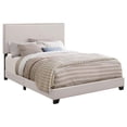 thumbnail image 2 of DUOSONG Ivory Full Bed with Nailhead Trim - 1-Piece Bedroom Furniture, 2 of 5