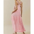 thumbnail image 3 of utcoco Women's Summer Laced Bib Overall Dress Adjustable Straps Sleeveless Maxi Dress, 3 of 4